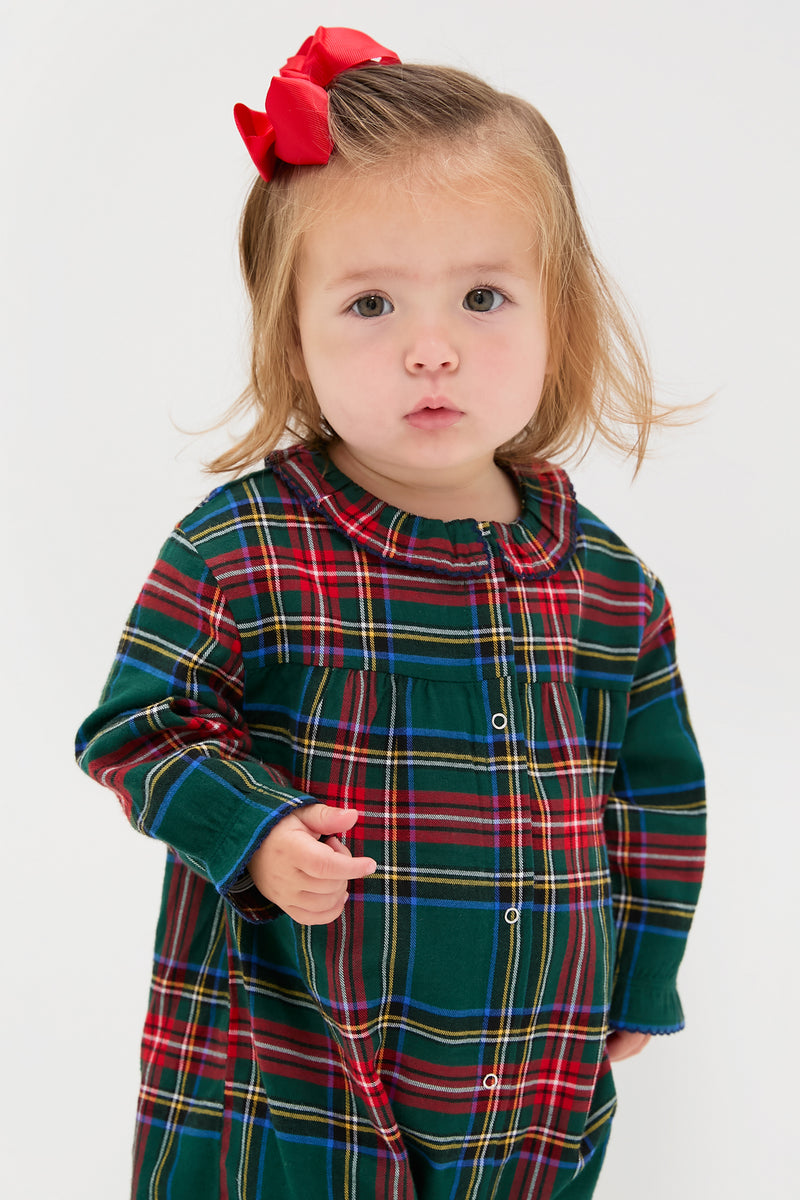 Infant Brushed Twill Madeline Romper