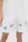 White Embroidery Sleeveless Callahan Dress