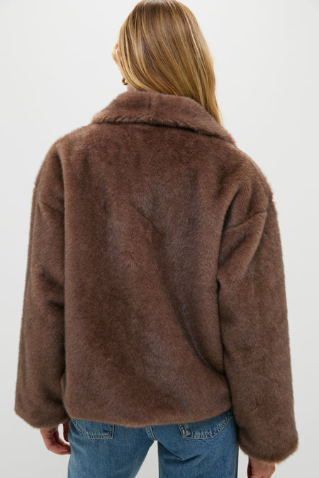 Brown Faux Fur Haddon Jacket