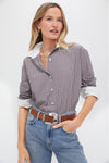 Red Stripe Nadine Boyfriend Button Down