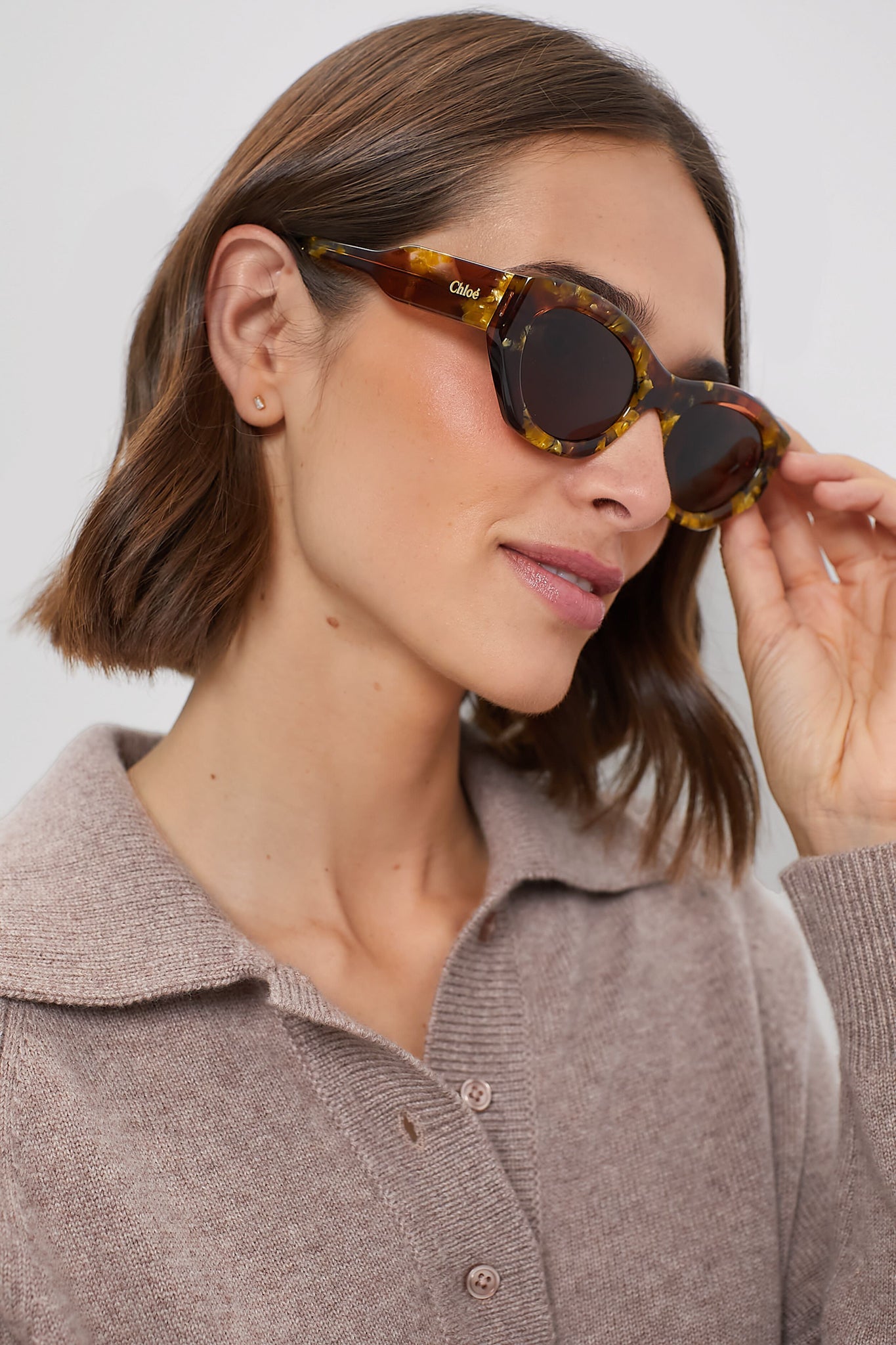 Opal Gold Gayia Reace Sunglasses