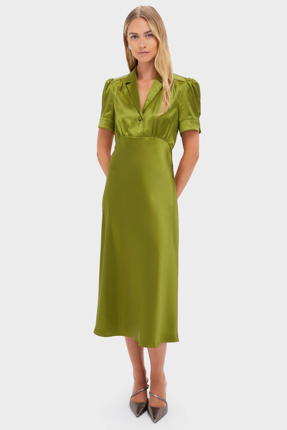 Woodbine Satin Bellamy Dress