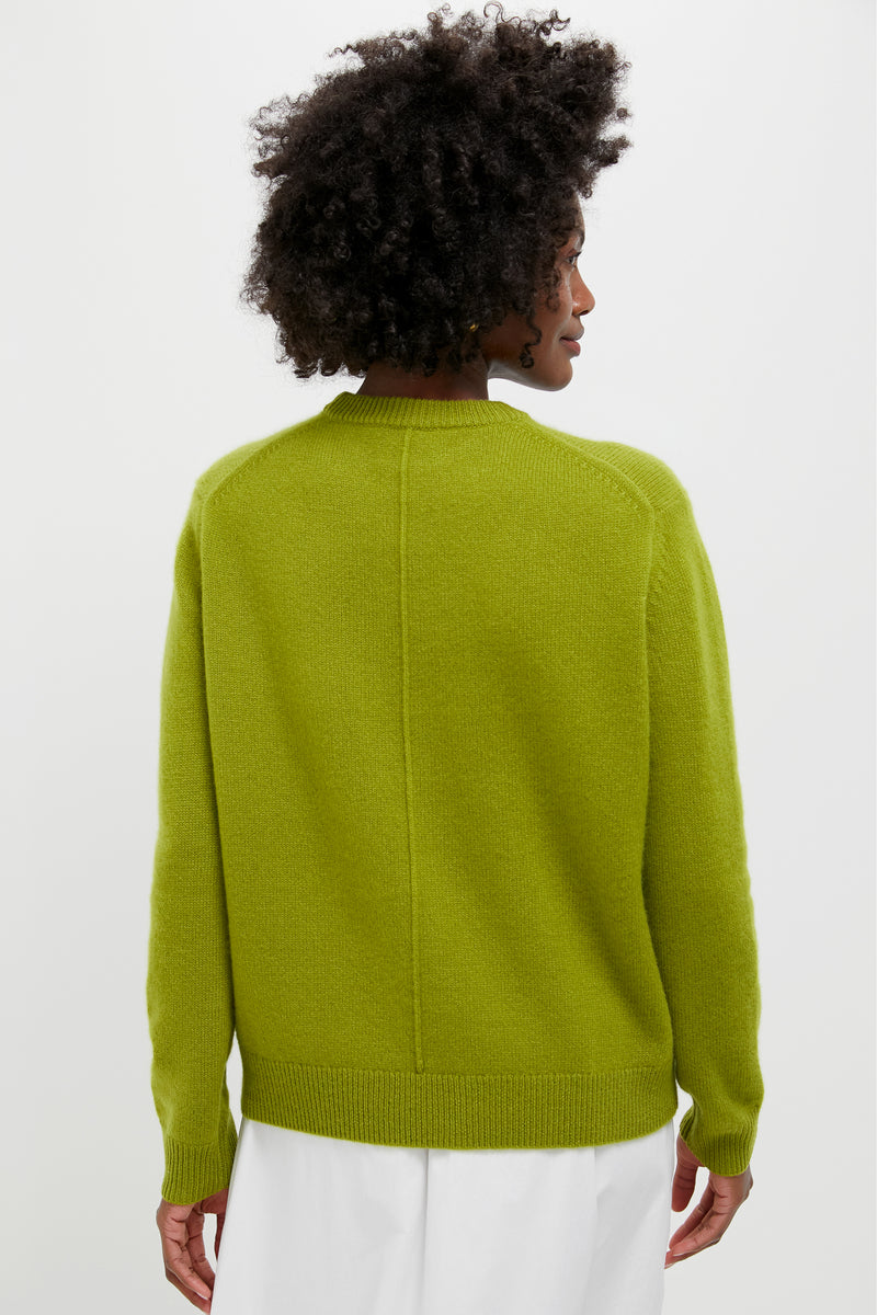 Ice Blue Cashmere Bodie Crewneck Sweater