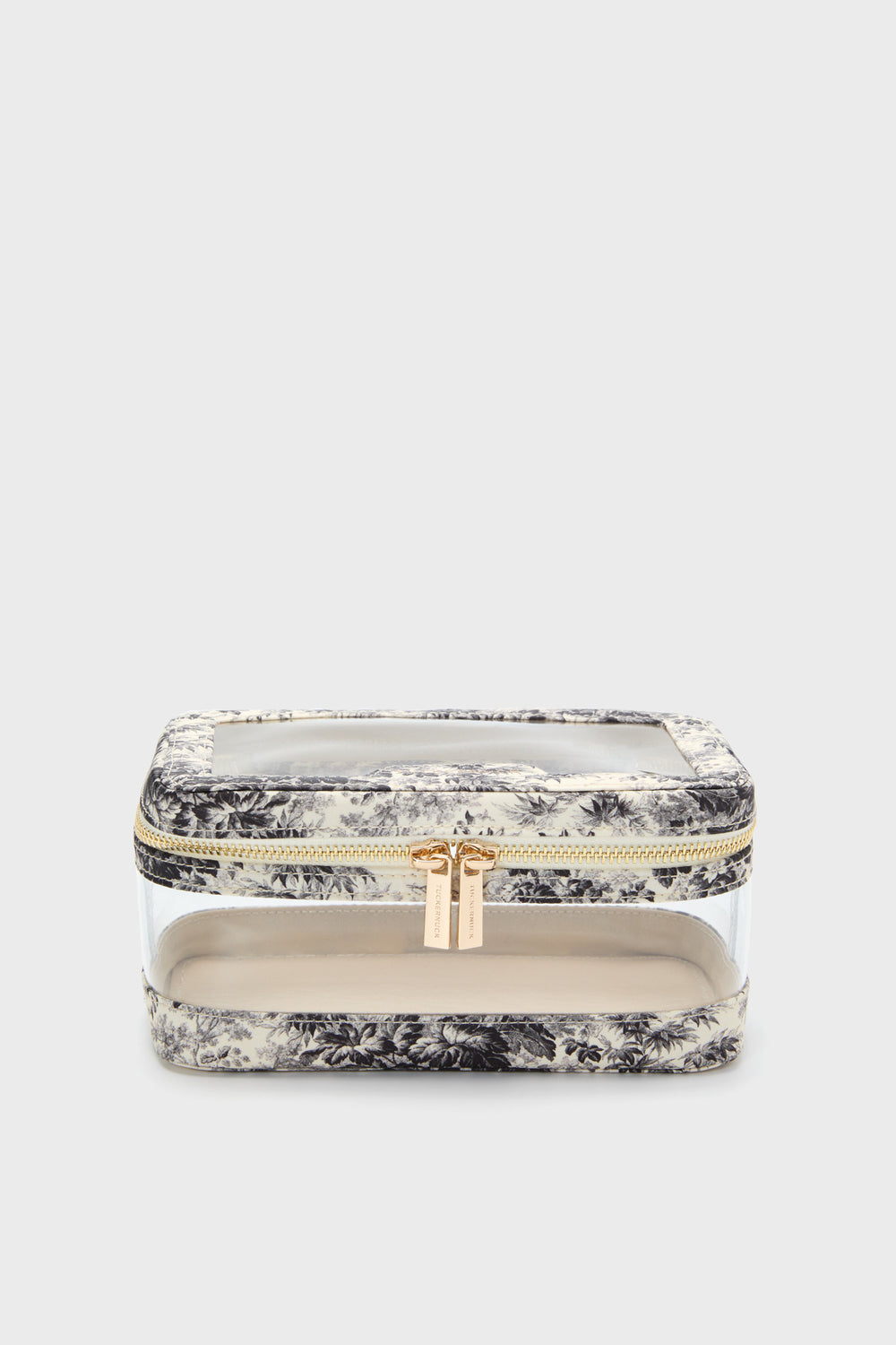 Noir Cypress Toile PVC Small Vanity Case