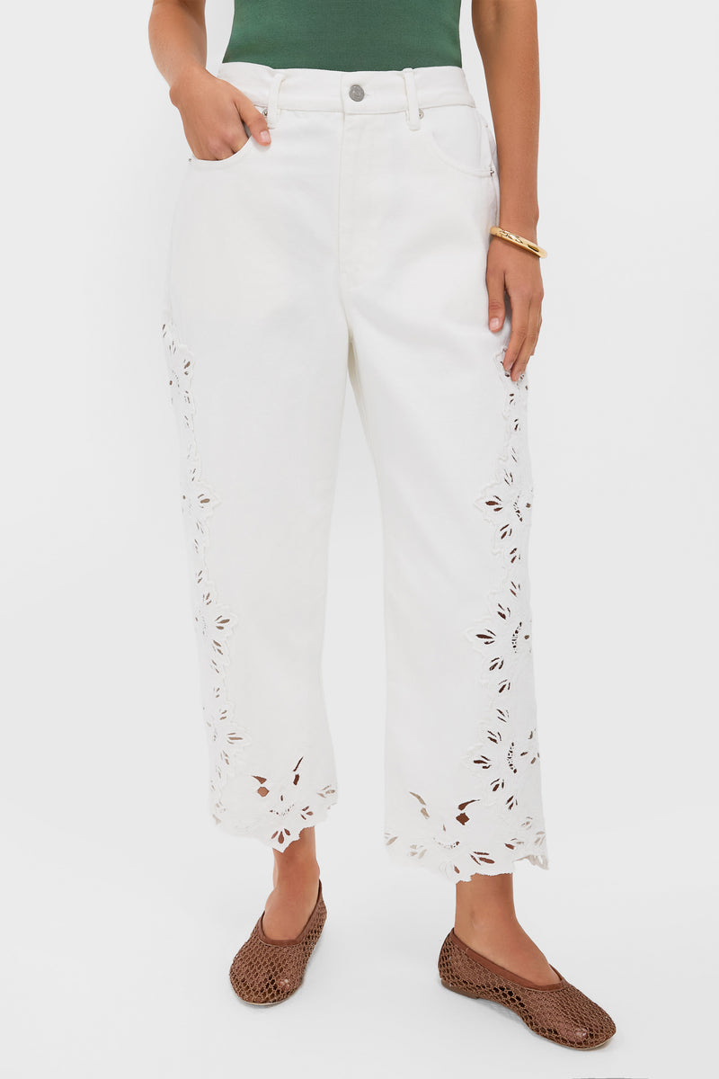 White Cavina Denim Jeans