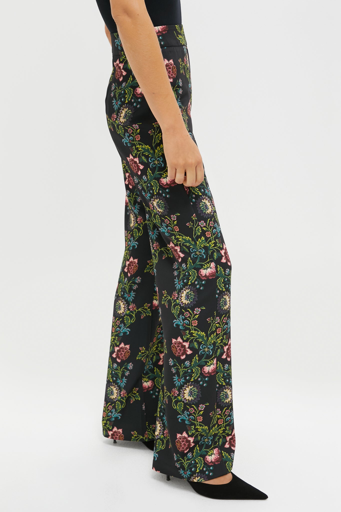 Midnight Moonflower Drapey Twill Erin Pants | Tuckernuck