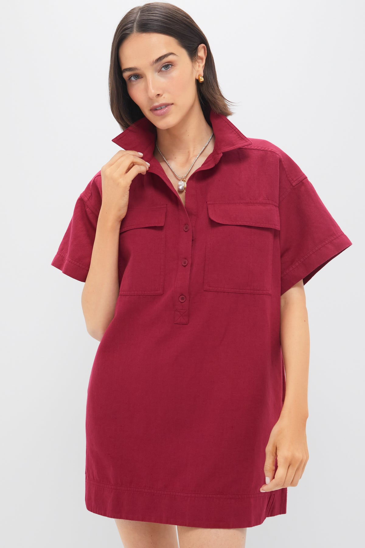 Apiece Apart Rumba Red Stefana Shift Dress Rumba Red / XS