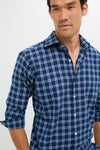 Navy Mystic Performance Flannel Sport Shirt