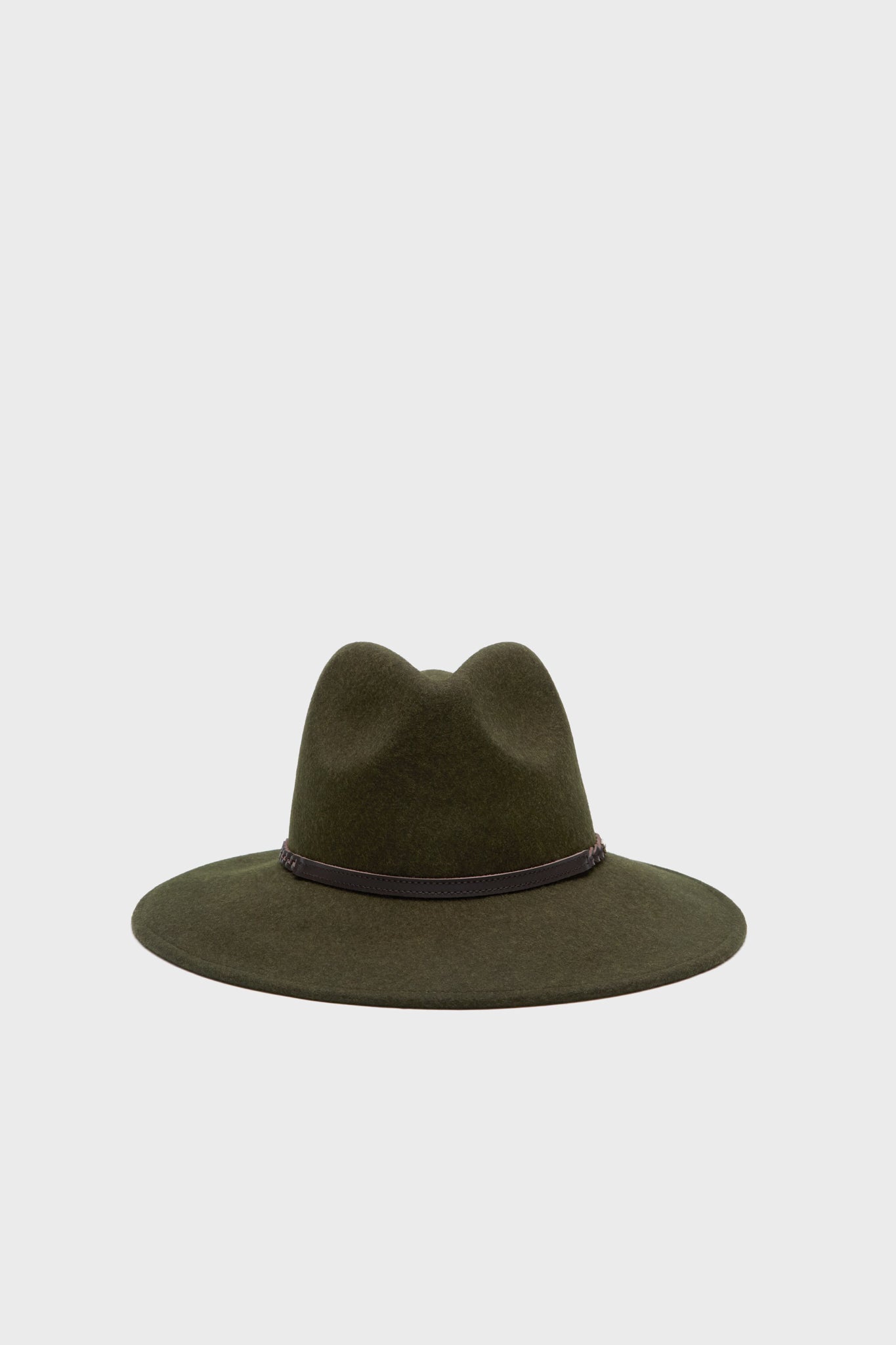 Olive Melange Tack Fedora | Barbour display picture 2