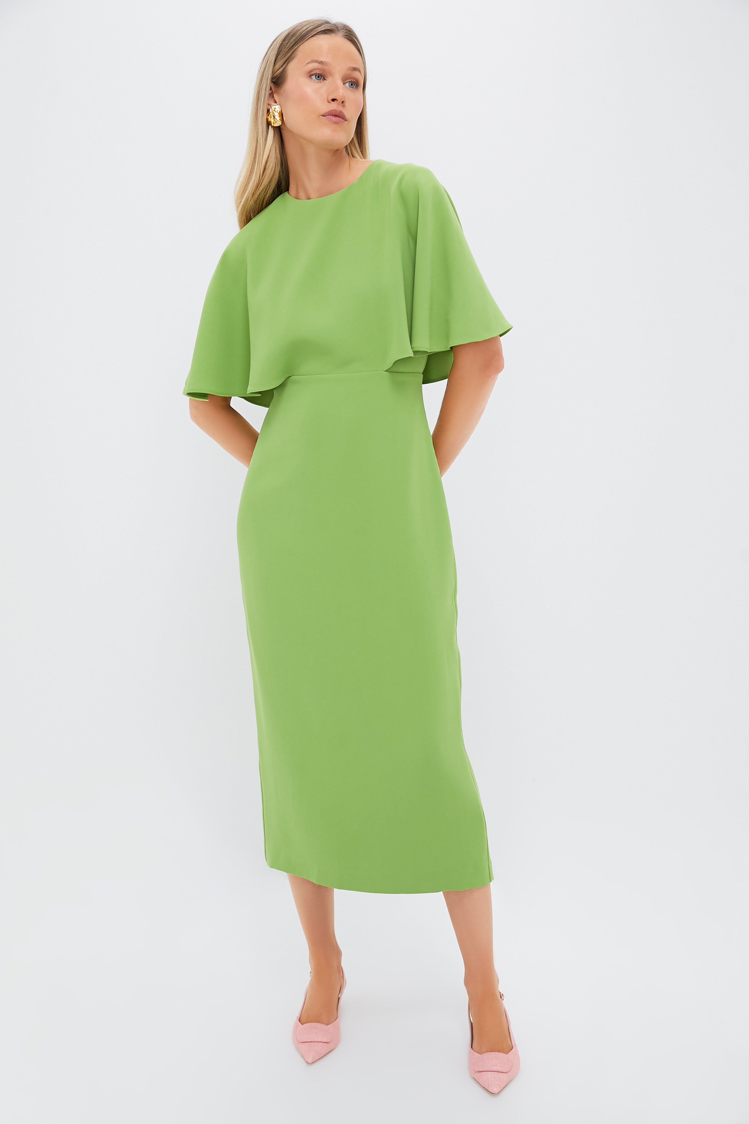 Pistachio Green Cape Lindy Dress | Pomander Place Pistachio Green Cape Lindy Dress | Pomander Place