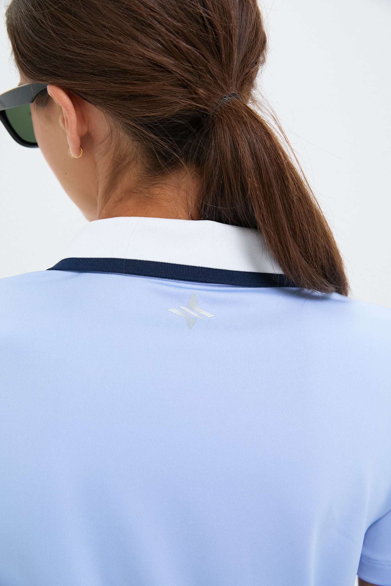 Light Blue Short Sleeve Performance Jersey Alcott Golf Dress Tnuck Sport Blue / XS Light Blue Short Sleeve Performance Jersey Alcott Golf Dress Tnuck Sport Blue / XS