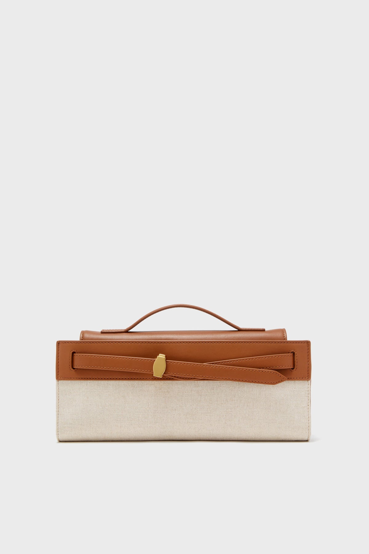 Natural and Hazel Veronica Beard Dash Clutch