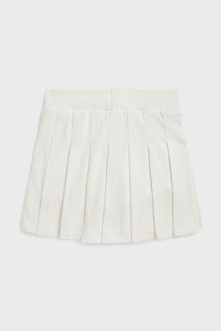 Girls Cotton Jersey Pleated Scooter Skirt