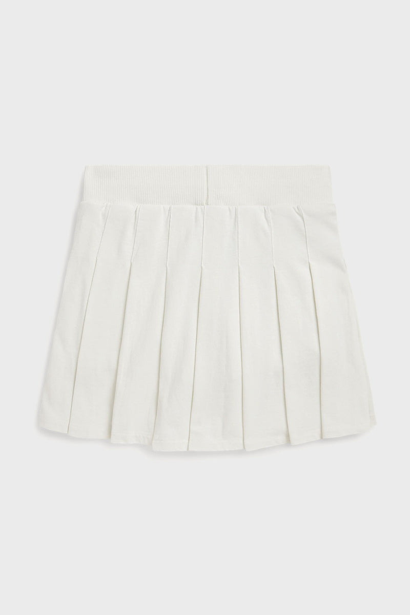 Girls Cotton Jersey Pleated Scooter Skirt