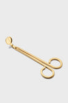 Lou Wick Trimmer: A classic, high-end brass-finished wick trimmer with a snuffer cup, offering effortless candle care and adding fun elegance to your home decor.
