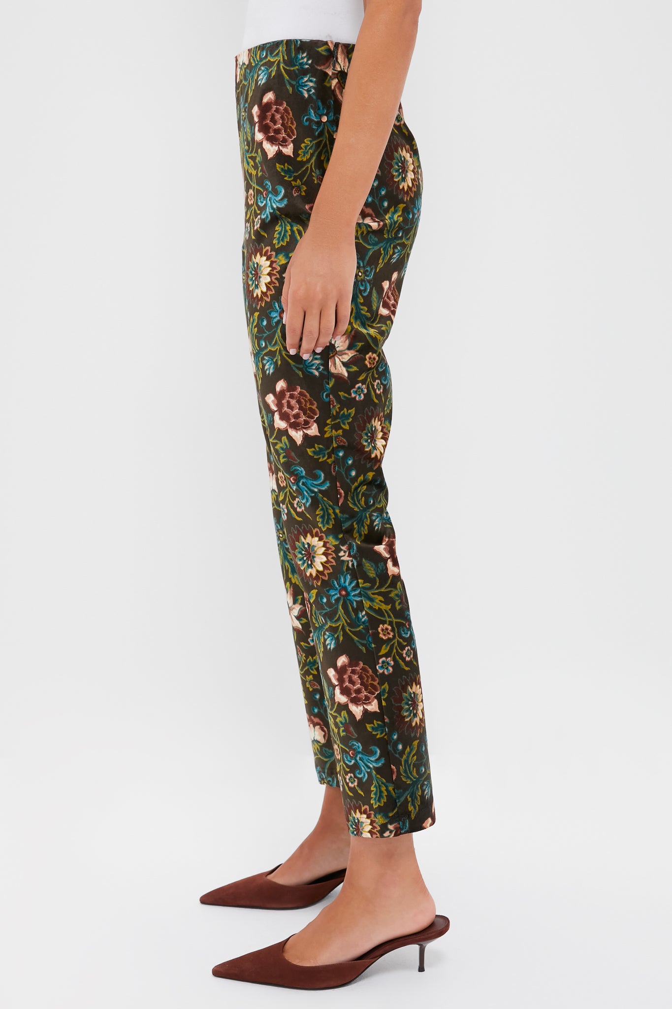 Hazel Moonflower Velvet Ashford Pants