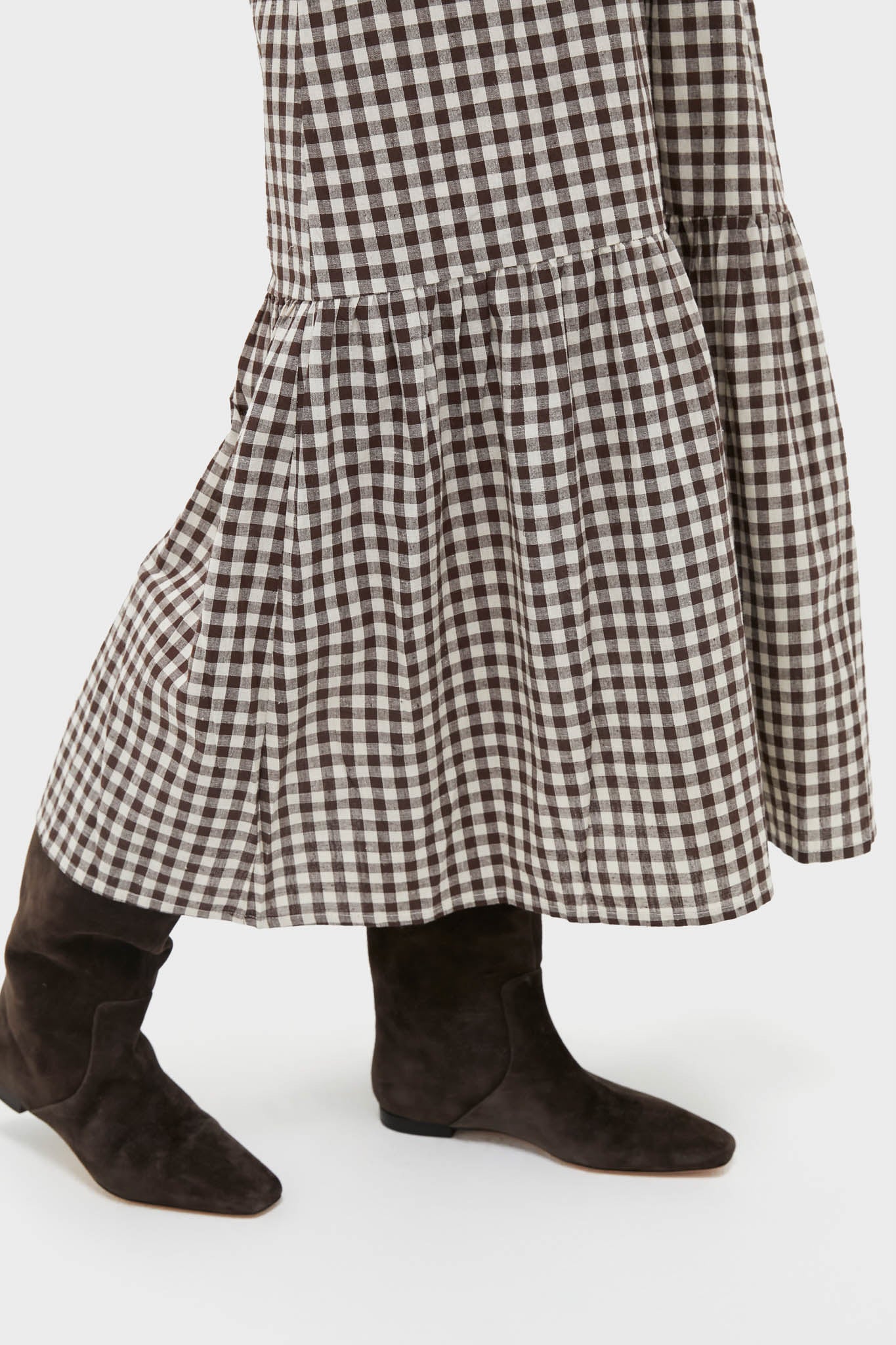 Exclusive Cocoa Gingham Lucy Dress
