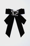 Black Velvet and Crystal Beth Bow