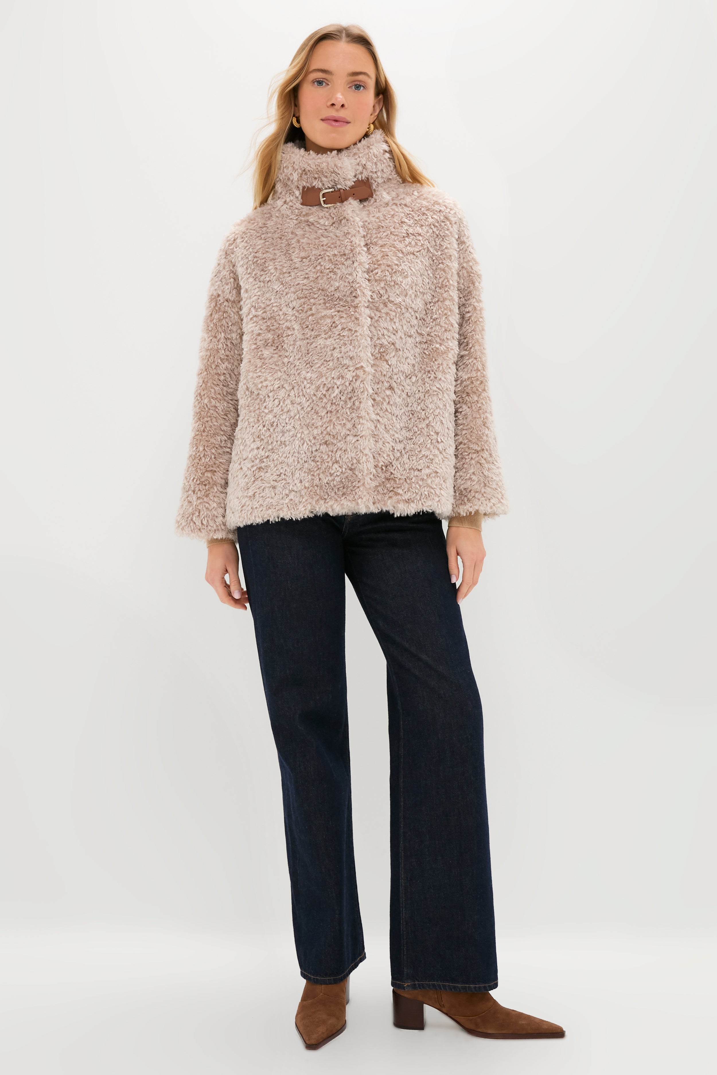 Chantilly Curly Alternative Fur Jacket | HERNO