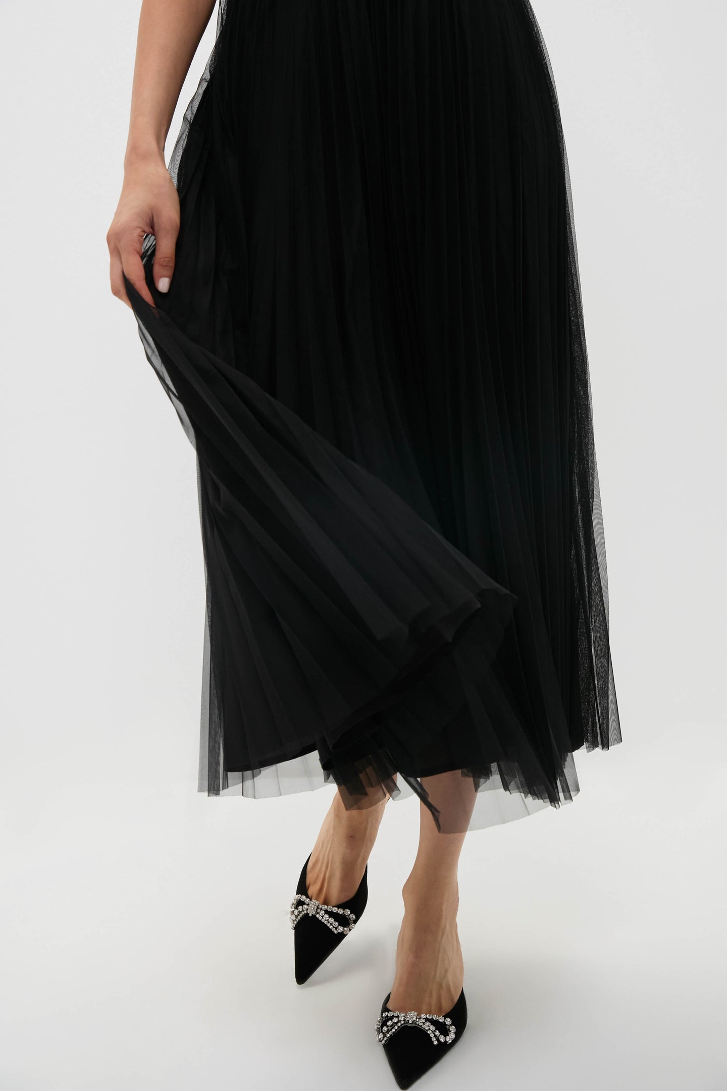 Black Short Sleeve Knit Welton Dress