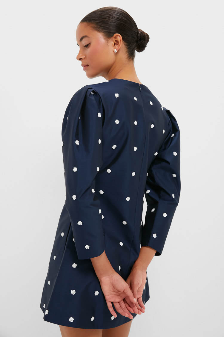 Midnight Blue Classic Rockford Mini Dress