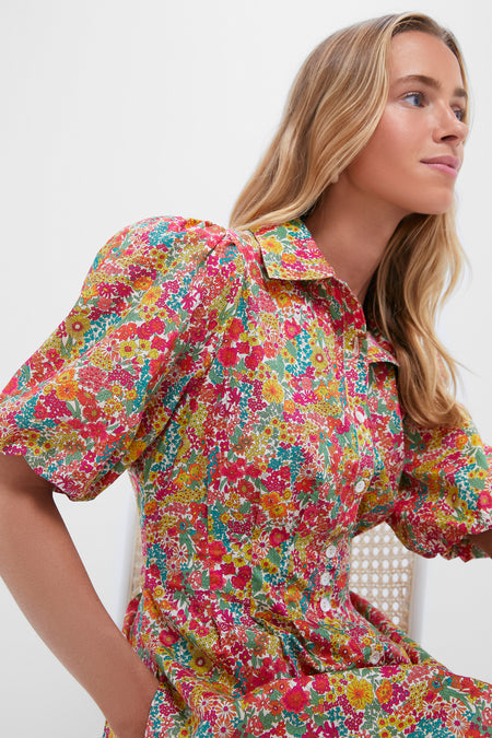 Margaret Annie Liberty Print Marta Mini Dress