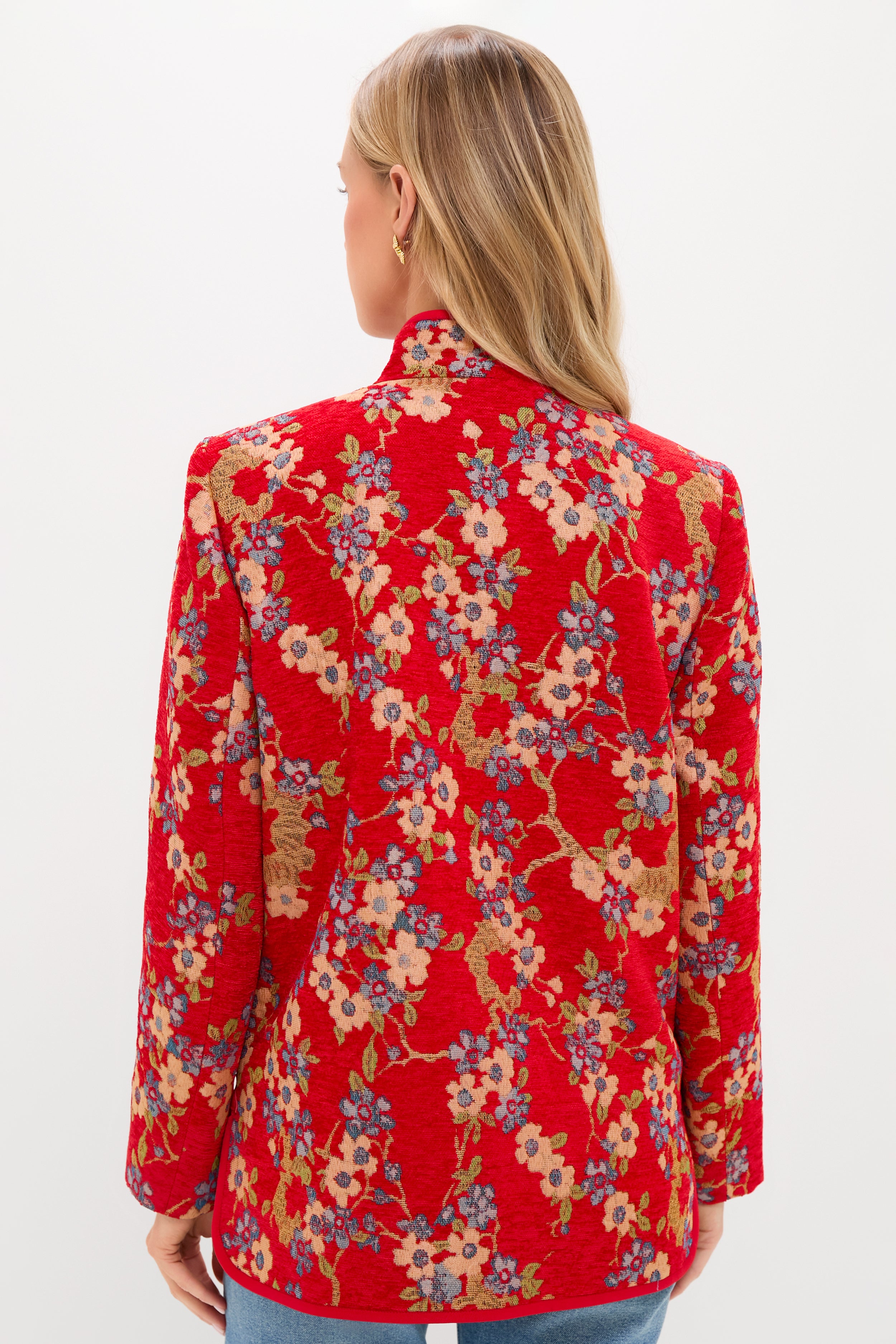 Sakura Blossom Chenille Jacquard Harrison Jacket | Tuckernuck