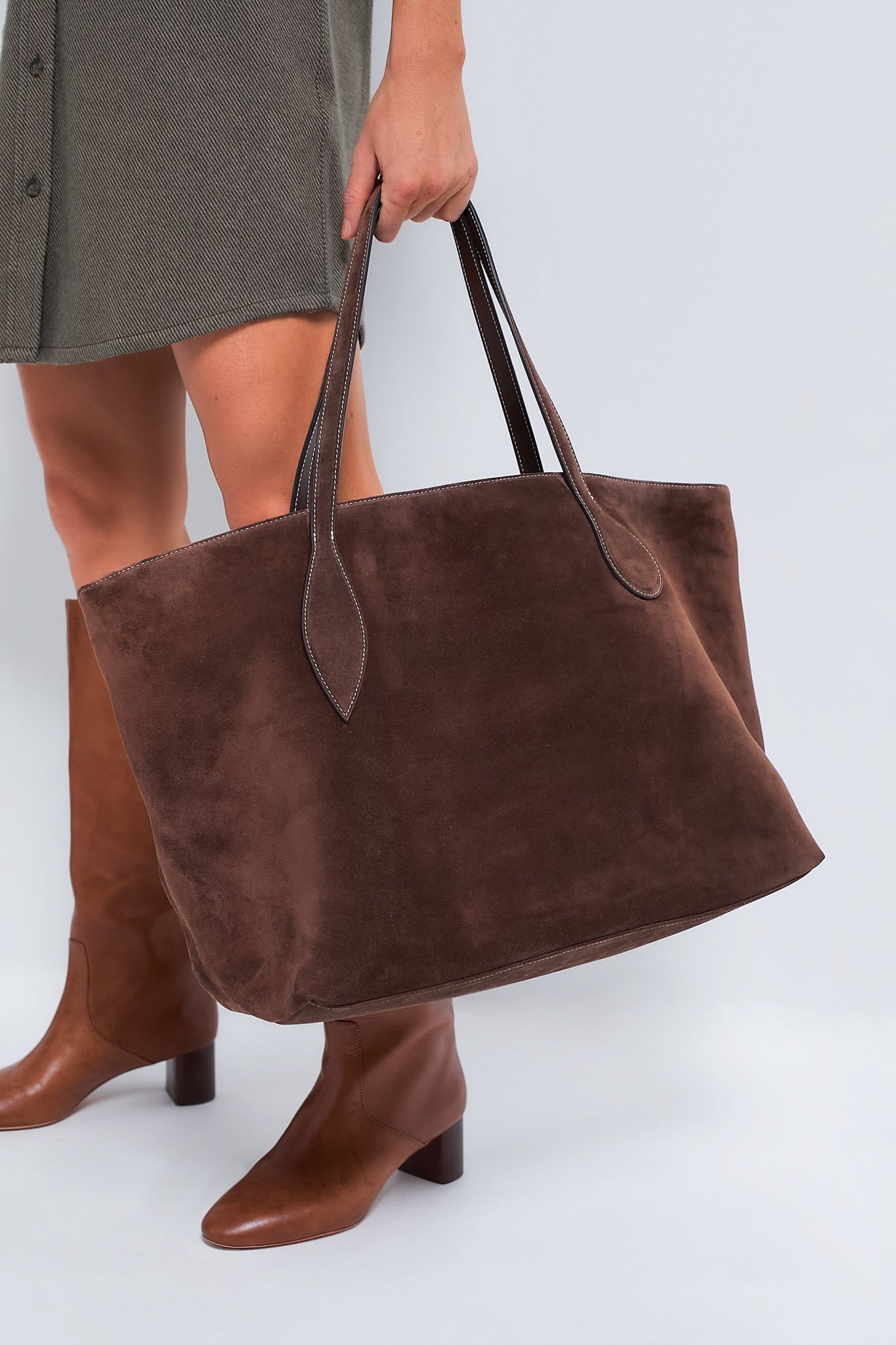 Dark Brown Sprout Mega Tote