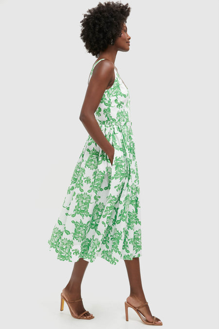 Guipure Floral Eglantine Midi Dress