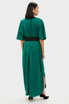 Green Satin Patricia Maxi Dress