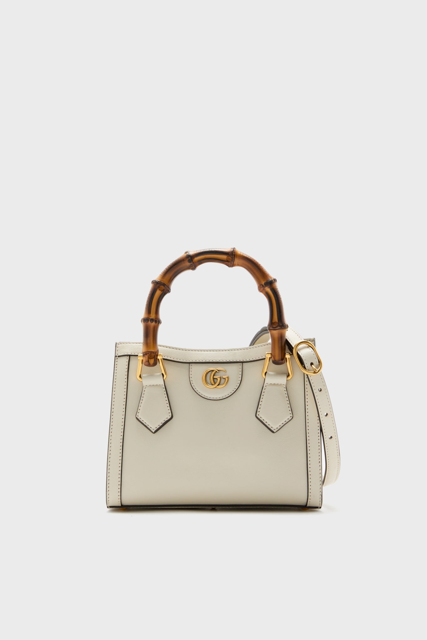 Gucci Ivory Diana Bamboo Handle Mini Tote | Tuckernuck Archive