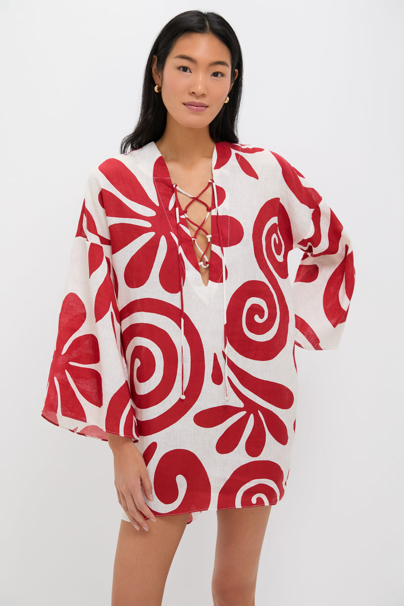 Cenote Scarlet Turin Mini Dress