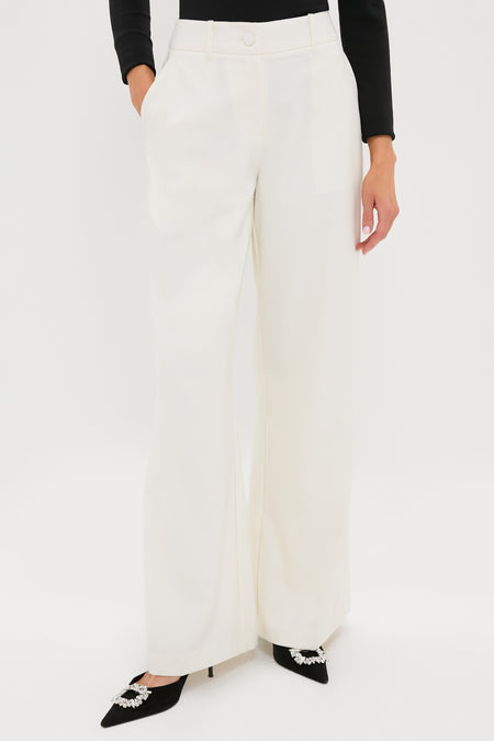 Cream Wool Watson Pants