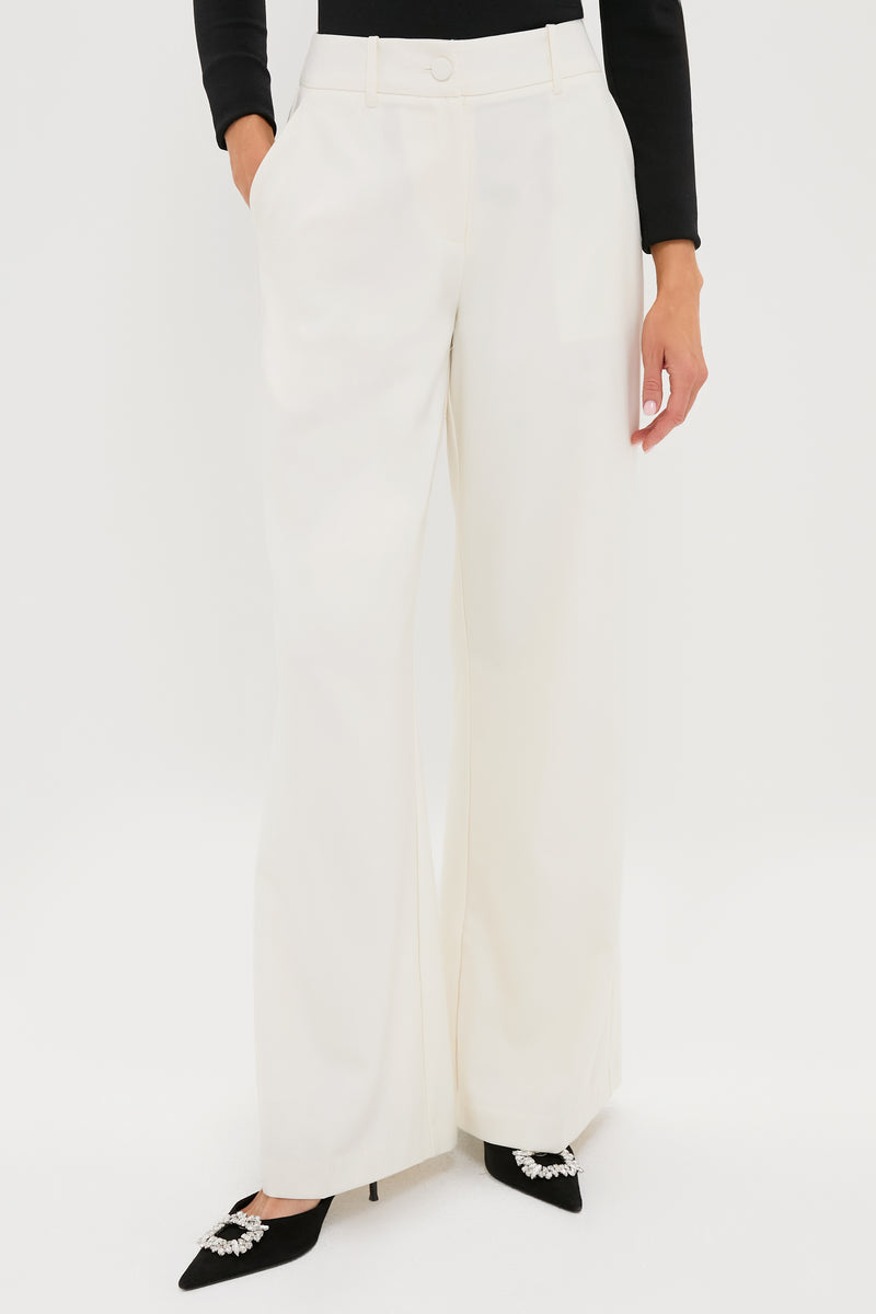 Cream Wool Watson Pants