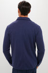 Navy Crown Sweater Fleece Shirt Jacket