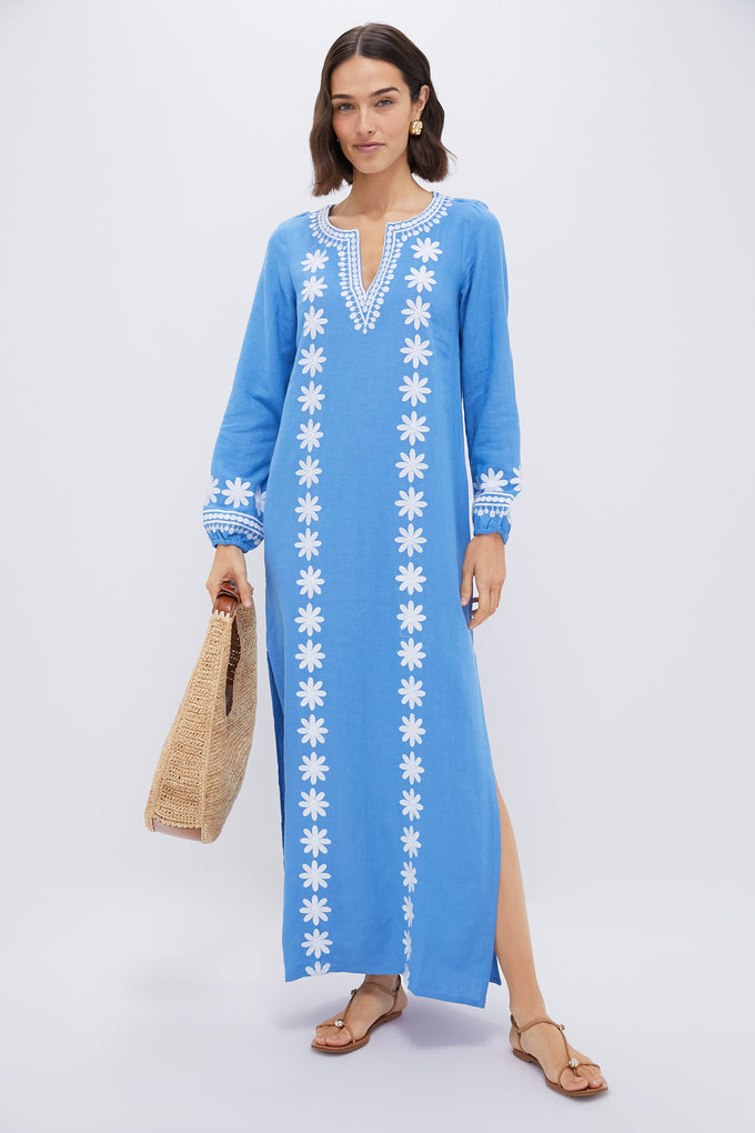 marina embroidered dress Araminta Embroidered Maxi Dress - Stella Marina