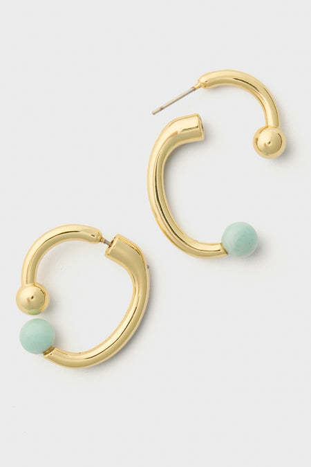 Blue Multi Alexandra Hoops