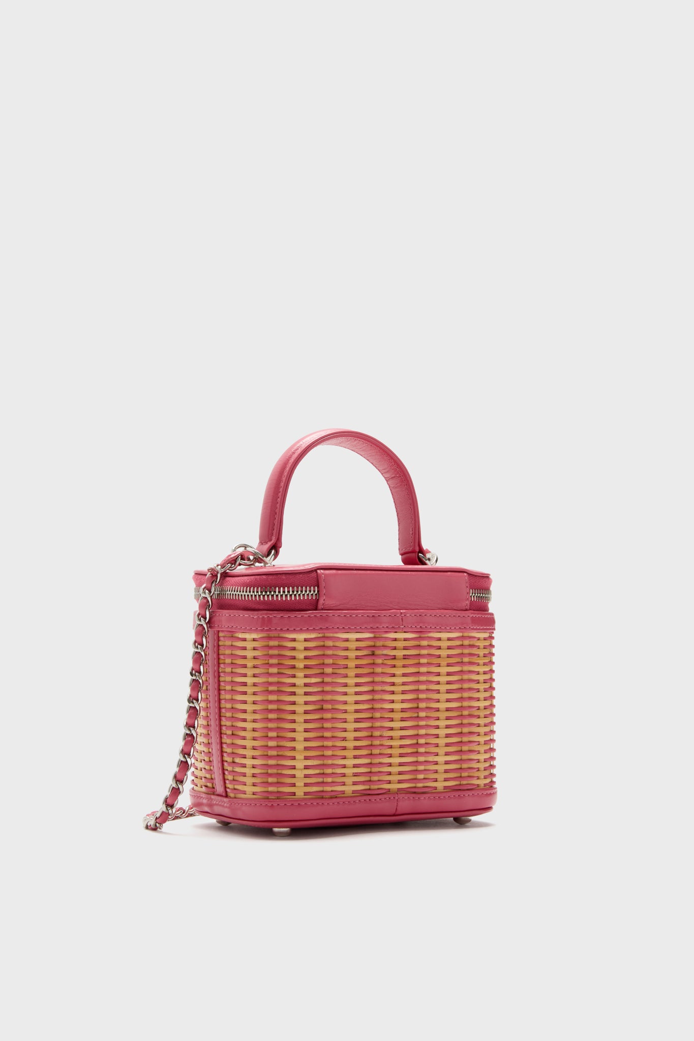 CHANEL Rattan Take Away Vanity Case