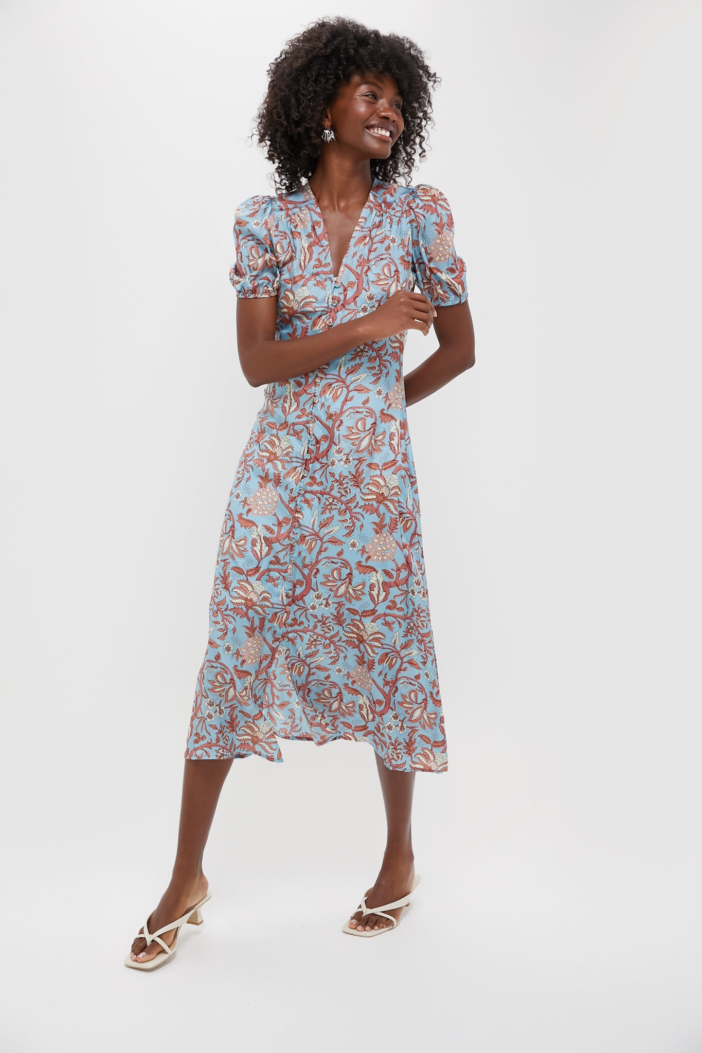Fernando Sky Olivia Midi Dress | Hannah Artwear