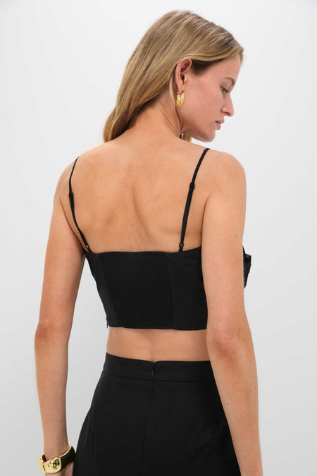 Black Rosie Strapless Top