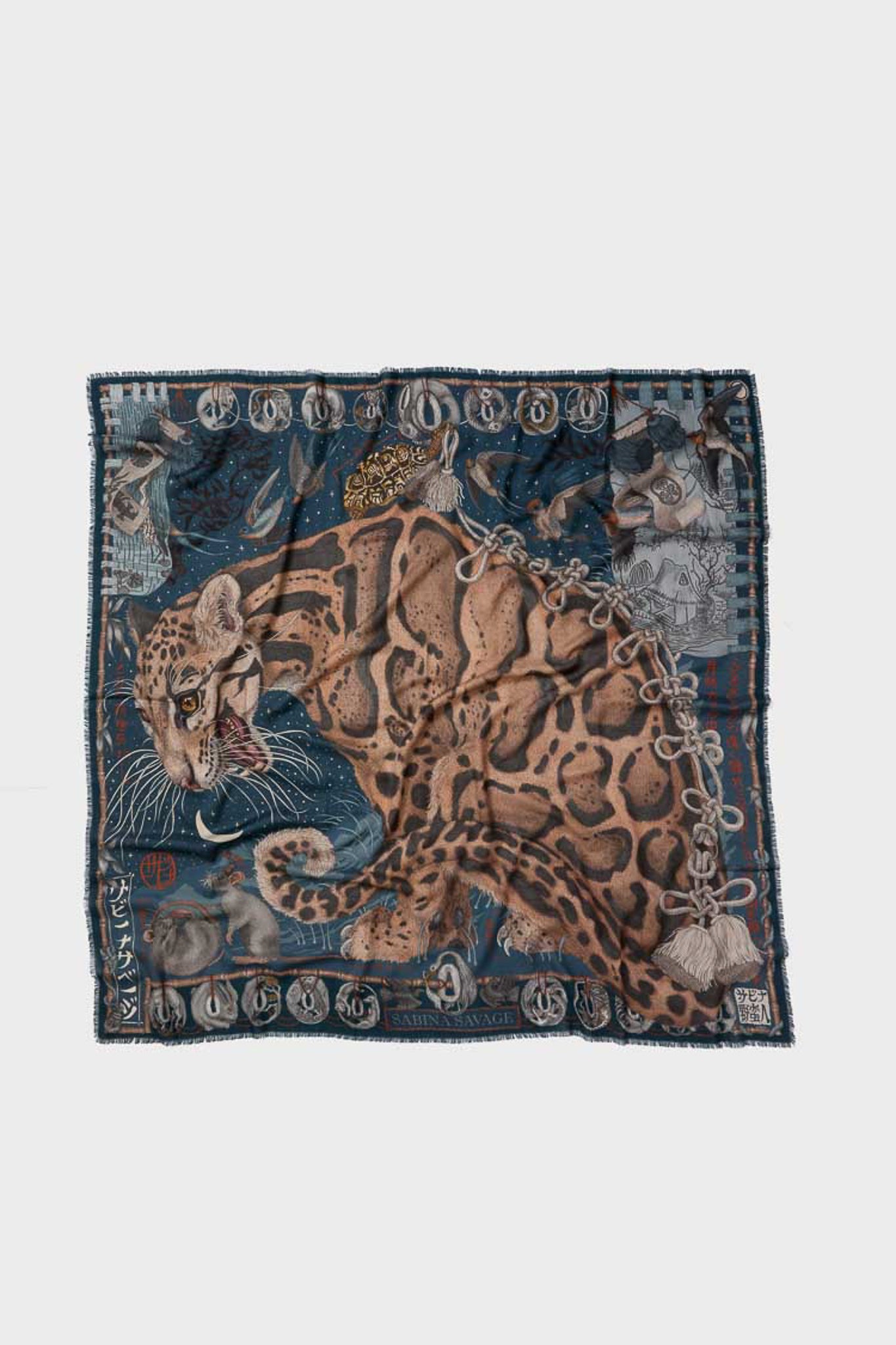 The Lunar Leopard Winter Large 135 cm Scarf | Sabina Savage