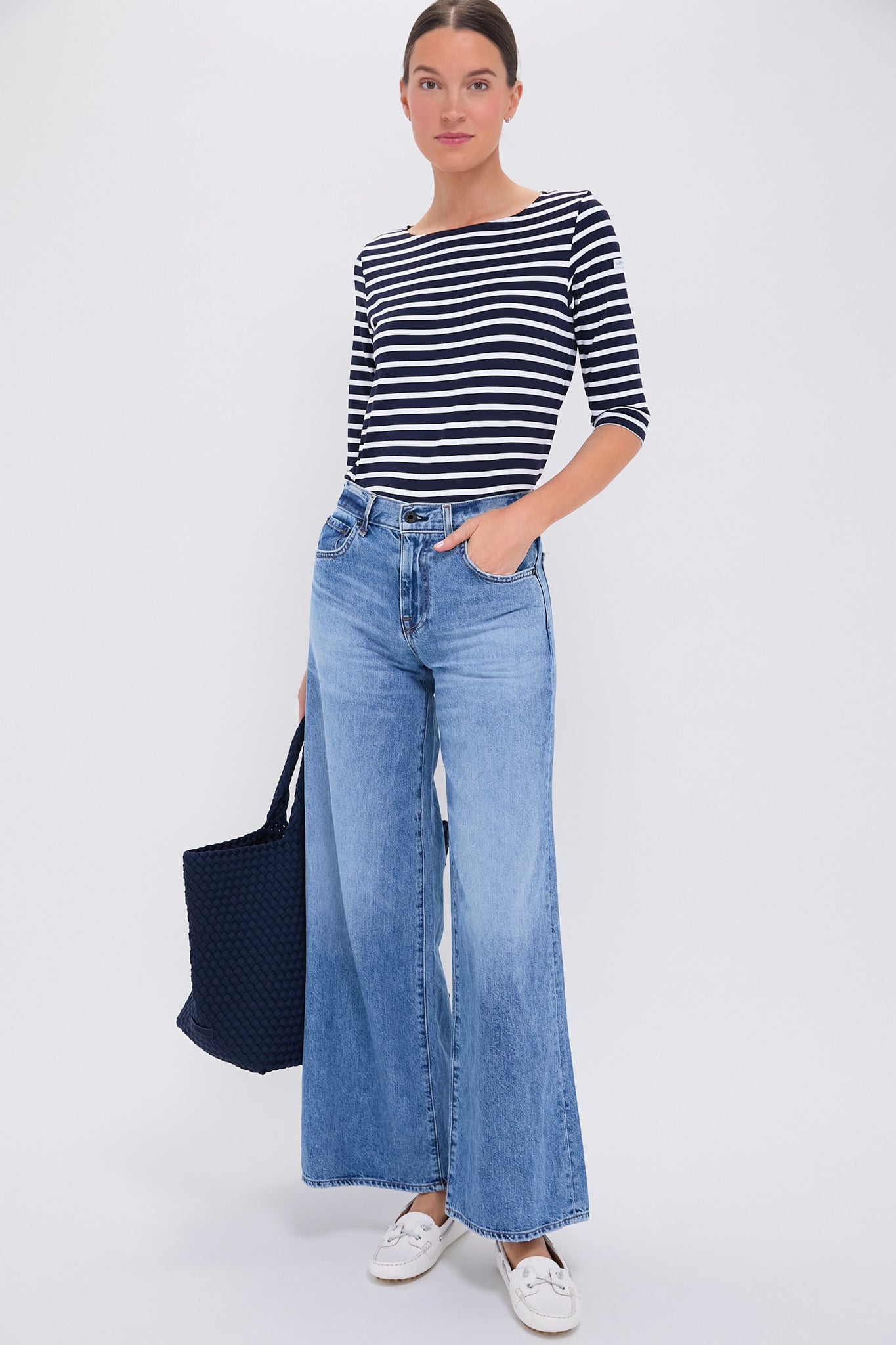 Navy-Neige Phare Tunic