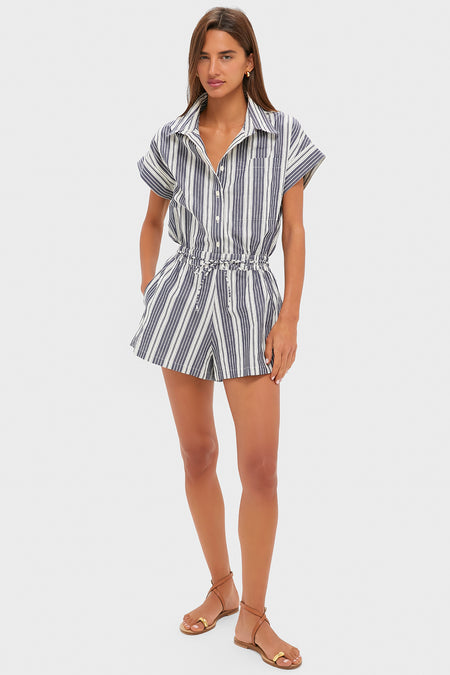 Antique Navy Stripe Cyrene Jumpsuit