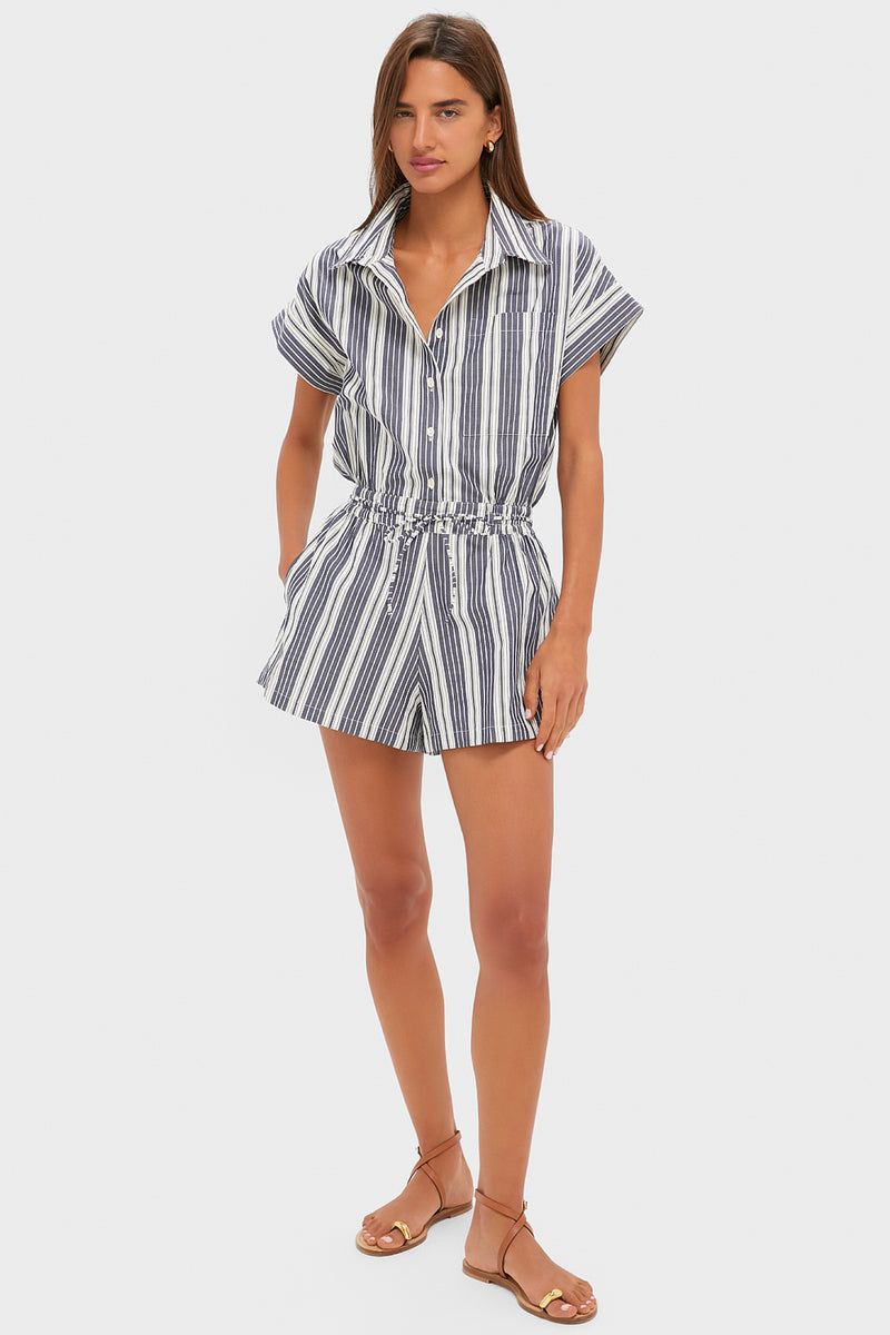 Antique Navy Stripe Cyrene Jumpsuit