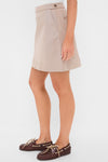 Khaki Chino Corbett Skirt