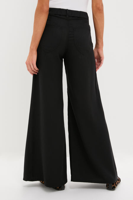Black Tencel Tulip Trouser