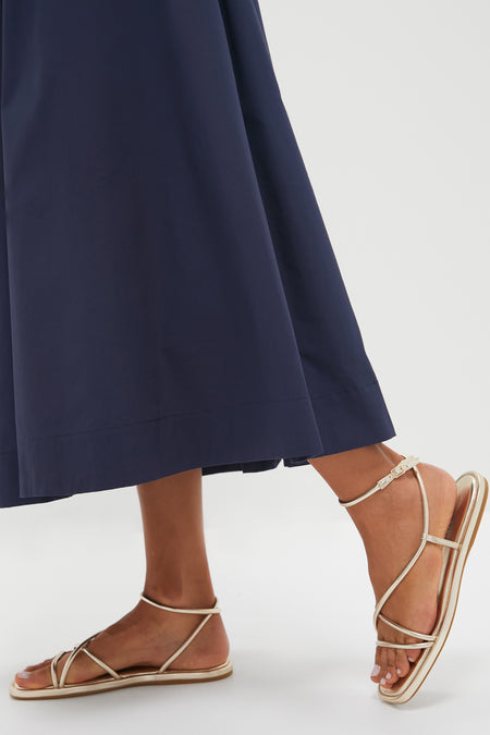 Champagne Nappa Noor Sandals