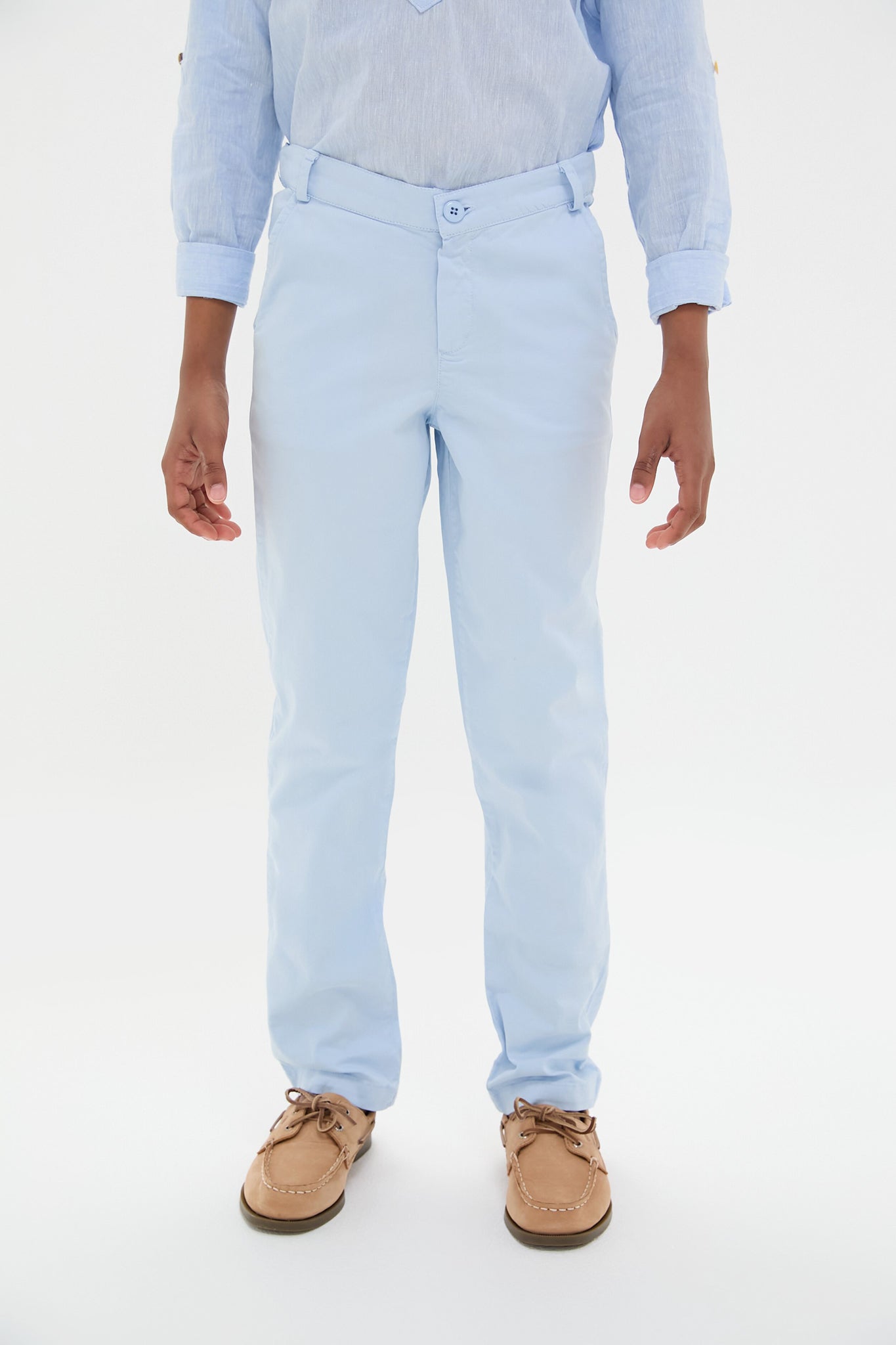 Light Blue Elio Chino Pants
