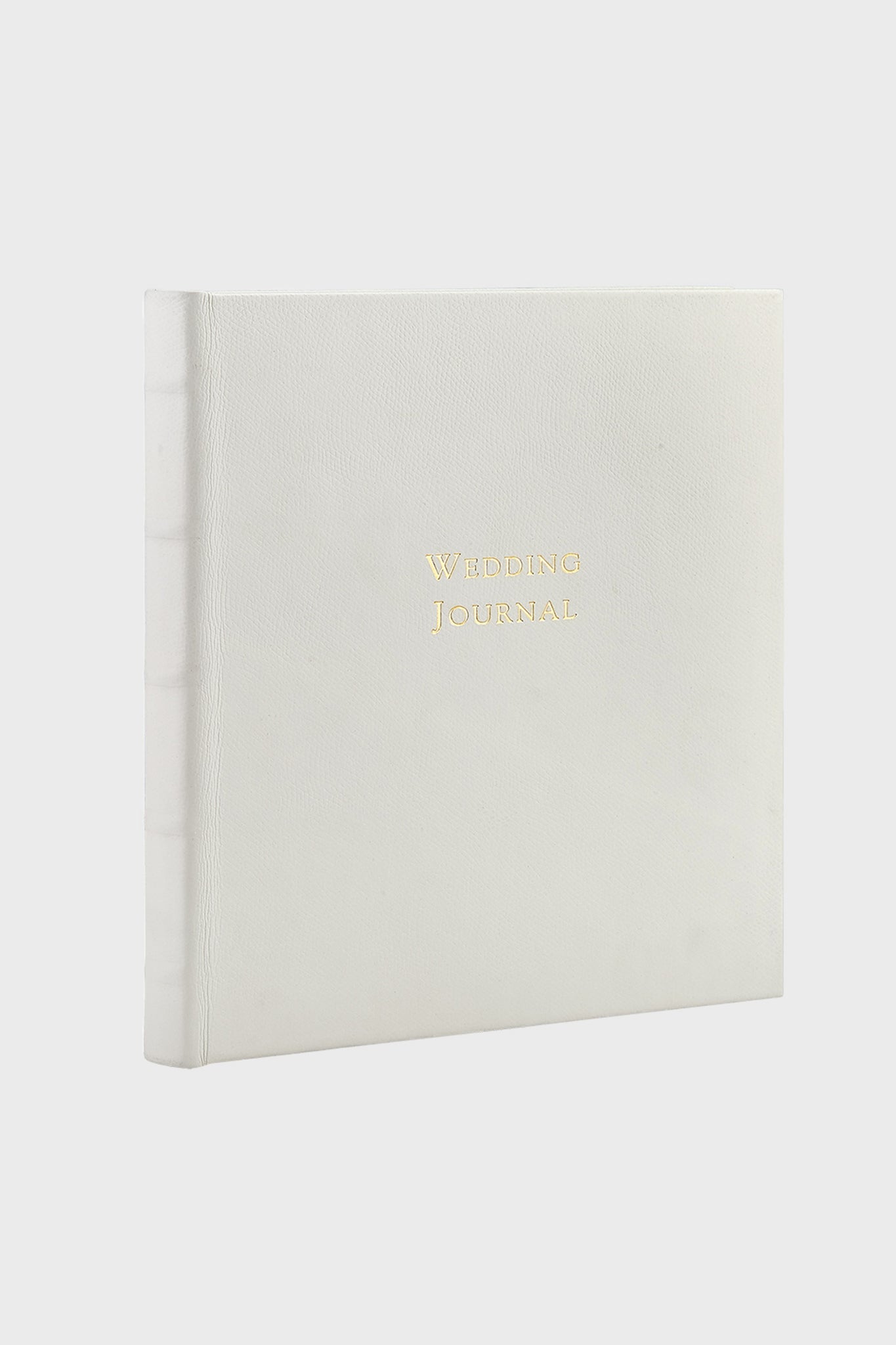 White Pebble Wedding Journal: A classic, high-end leather-bound book with gold-embossed Wedding Journal, offering an effortless, fun way to document wedding details and memories.