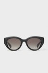 Shiny Black Cat-Eye GG Bag Sunglasses